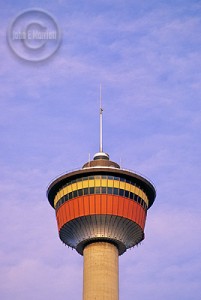 Calgary's famous tower, and one-time Olympic torch.
