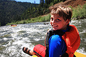 Kids Love Rafting in Banff