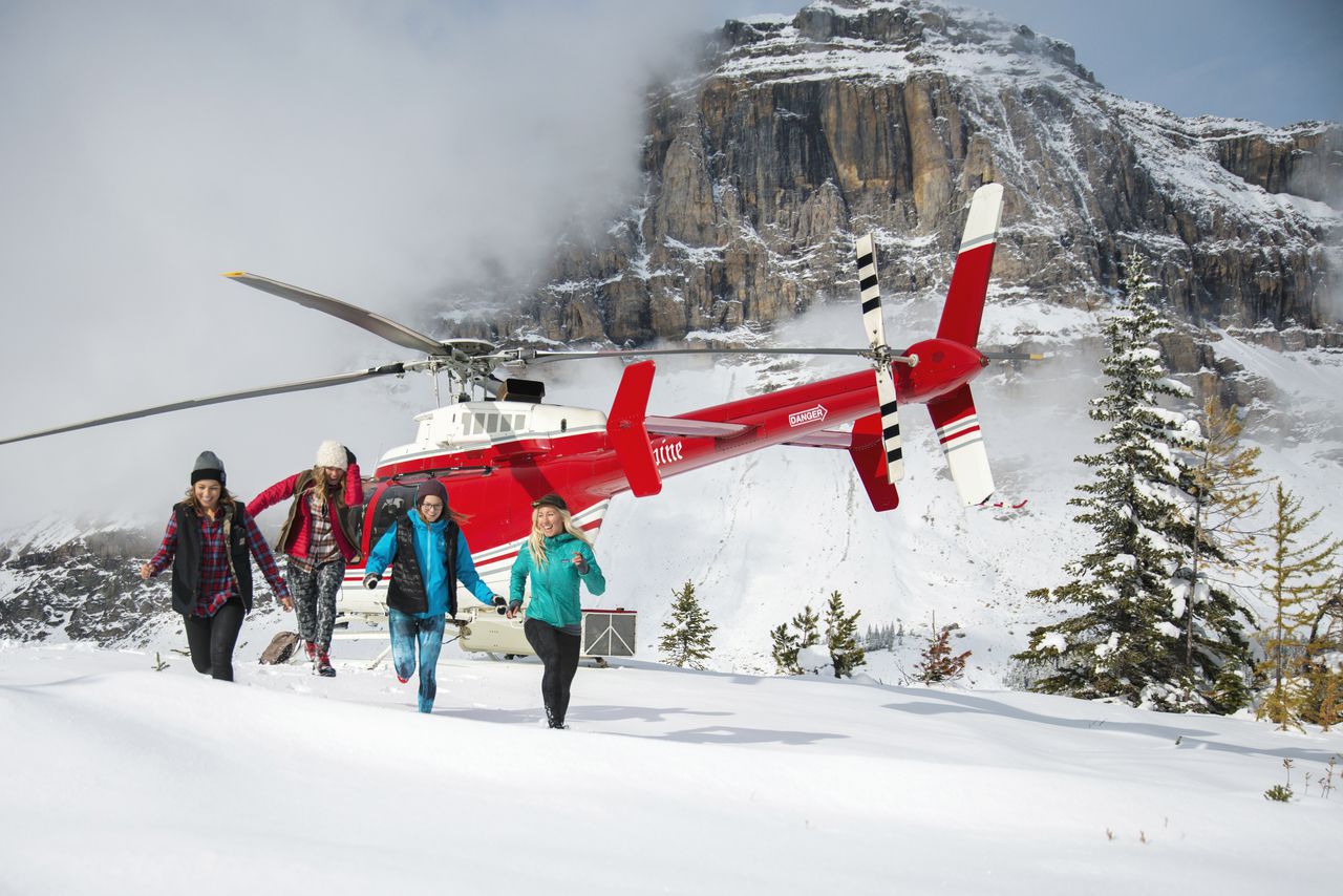 helicopter tours banff